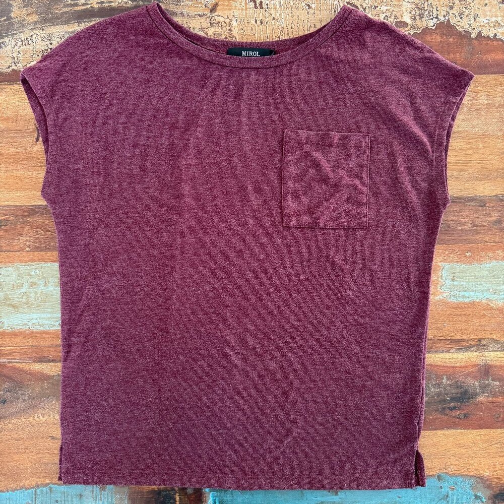 Mirol Soft‎ Burgundy T-Shirt Size Medium